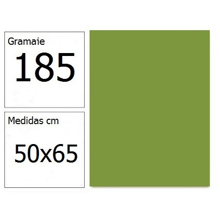 CARTULINA IRIS 50X65 185G VD.ABETO 25H.