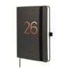AGENDA ESCOLAR FINOCAM25 16M.CAPRI F4 SVH 25-26 NEGRO+ F4 - 118X168 MM 627300426