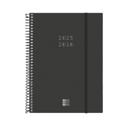 AGENDA ESCOLAR FINOCAM25 18M.ESP.E10 SVH 25-26 NEGRO INTL+ E10 - 155X212 MM 636240326