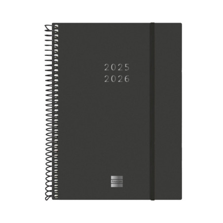 AGENDA ESCOLAR FINOCAM25 18M.ESP.E10 SVH 25-26 NEGRO INTL+ E10 - 155X212 MM 636240326