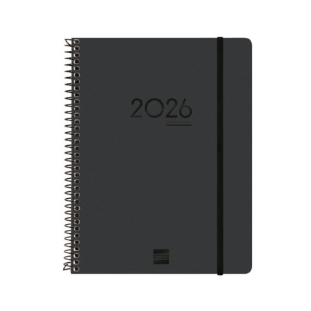 AGENDA ESCOLAR FINOCAM25 16M.IKON E10 SVV 25-26 NEGRO INTL+ E10 - 155X212 MM 626700126