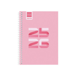 AGENDA ESCOLAR FINOCAM25 COOL 1/8 SVH 25-26 ROSA+ 8º - 120X164 MM 645000426