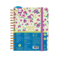 AGENDA ESCOLAR FINOCAM25 MAGIS.DESIGN 1/4 SVH 25-26 LILAC+ 4º - 155X212 MM 533580326