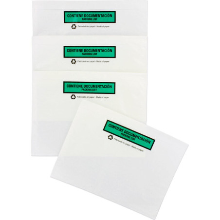 SOBRE ADHESIVO KORES PACKING LIST PAPEL 240*180 PTE 250U 00192420 GRAFOPLAS