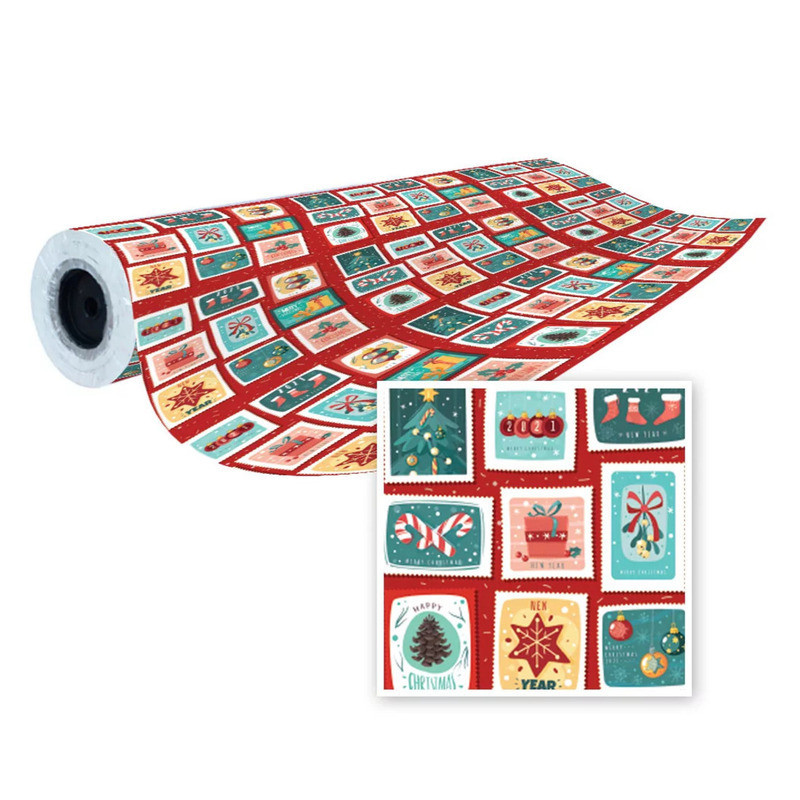 PAPEL REGALO EUROPRICE ROLLO 31CM NAVIDAD SELLOS IG5986-31