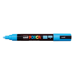 MARCADOR UNI-BALL POSCA PC-5M PUNTA REDONDA 1,8-2,5MM AZUL CLARO -8-