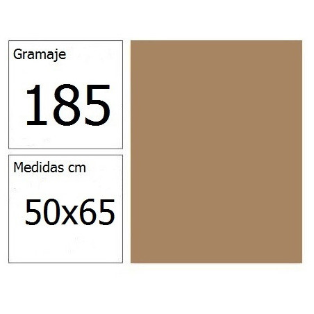 CARTULINA IRIS 50X65 185G CUERO 25H.