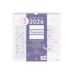 CALENDARIO PARED CHIC ES30X30 2026 MORADO+ FINOCAM26 787002726 300 X 5 X 310 MM