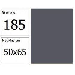 CARTULINA IRIS 50X65 185G GRIS PLOMO 25H.
