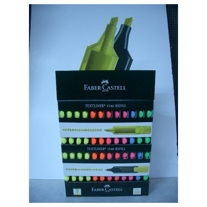 MARCD.FLUOR FABER-CASTELL TEXTLINER 48 EXPOSITOR SOBREMESA 120U