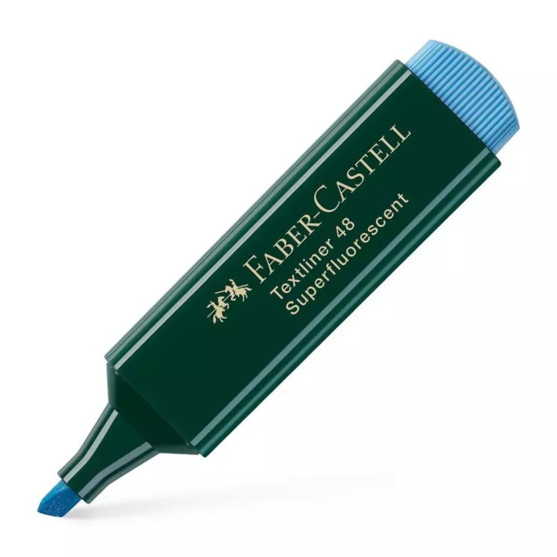 MARCD.FLUOR FABER-CASTELL TEXTLINER 48 AZUL C/10U