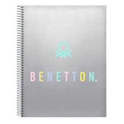 BLOC A4 MICRO120 H BENETTON "SILVER" 512353064 SAFTA24