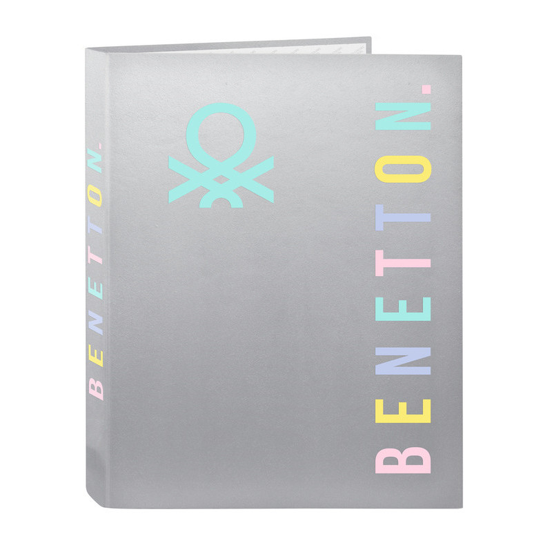 CARPETA FOLIO 4 ANI.MIXTAS BENETTON "SILVER" 512353067 SAFTA24