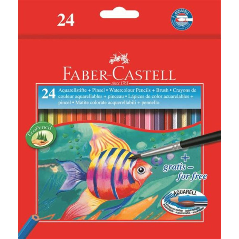 LAPIZ FABER-CASTELL ACUARELABLE CARTON 24C 114425