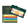 LAPIZ FABER-CASTELL POLYCHROMO  12 COLORES CAJA METAL 110012