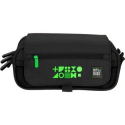 PORTATODO TRIPLE CON SOLAPA BITS&BOBS FLÚOR VERDE GRAFOPLAS24 37547028 (MIN 1U)