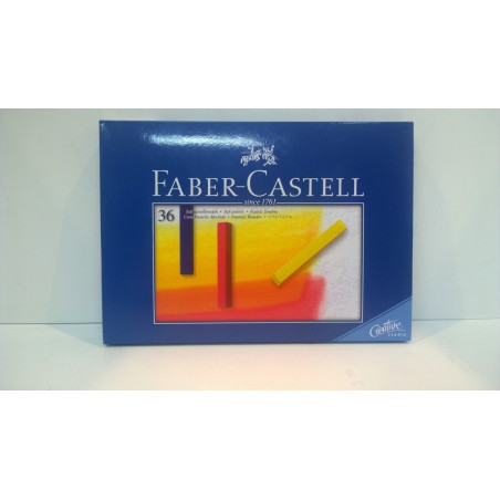 TIZA FABER-CASTELL GOLDFABER PASTEL 36 COLORES CAJA CARTON 128336