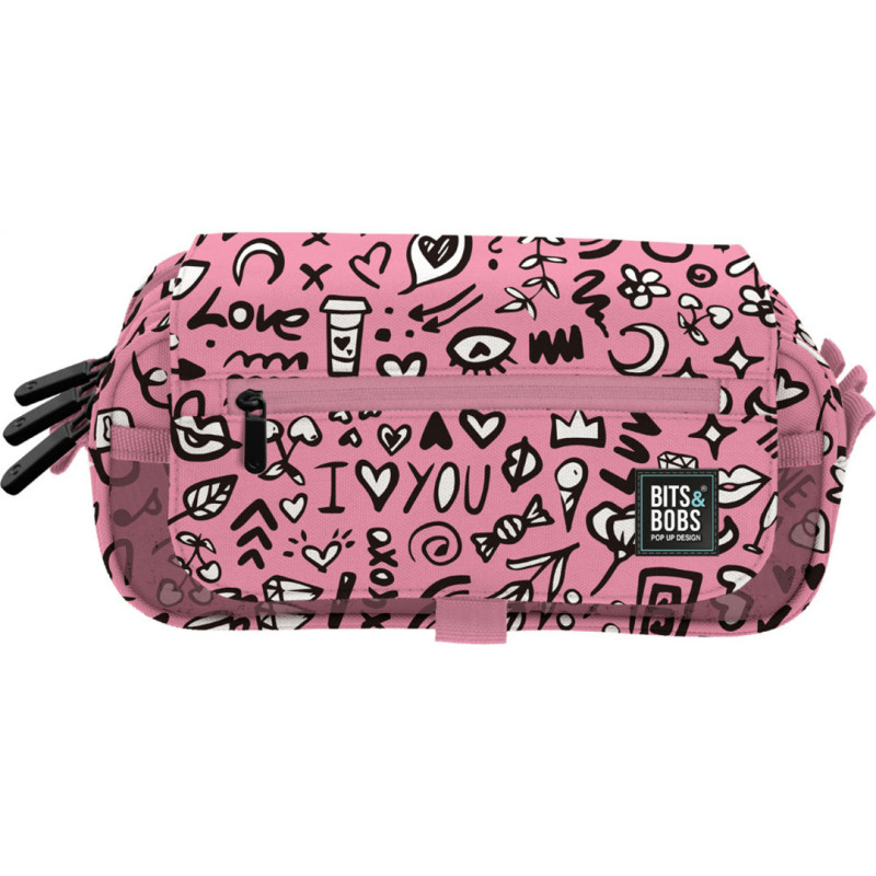 PORTATODO TRIPLE CON SOLAPA B&B I LOVE YOU 37547507 GRAFOPLAS25 1U