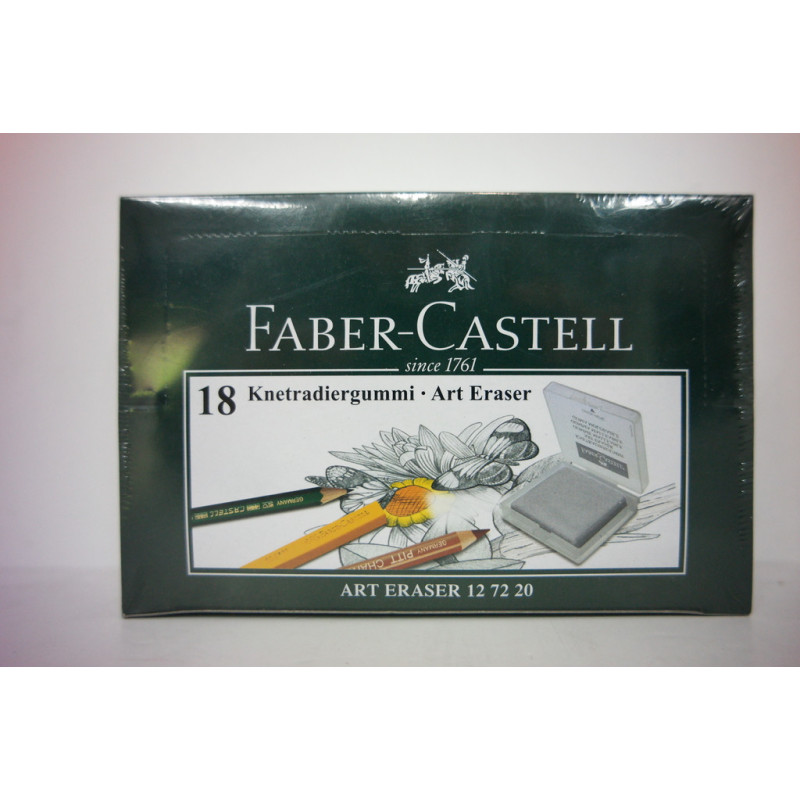 BORRADOR FABER-CASTELL 7220 MALEABLE C/ESTUCHE C/18U