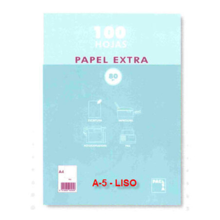 PAQUETE REPRO A-5 80G PACSA PAPEL EXTRA LISO 100H 21814
