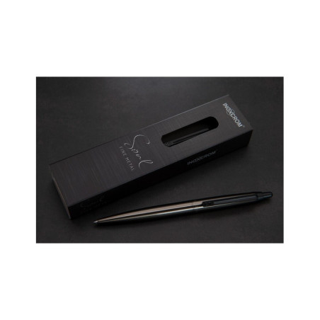 BOLIGRAFO INOXCROM 55 SOUL FINE METAL GUNMETAL OSCURO C/ESTUCHE UNIDAD 10152189
