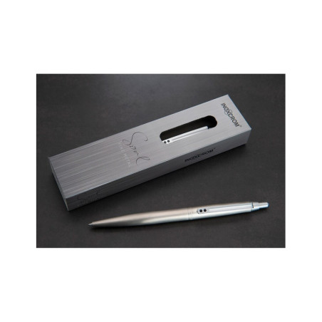 BOLIGRAFO INOXCROM 55 SOUL FINE METAL CEPILLADO CLARO C/ESTUCHE UNIDAD 10152190