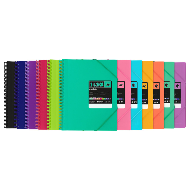 CARPETA ESCAPARATE A4 MAXIPLAS LIKE 20F TURQUESA 36 GRAFOPLAS 39822236