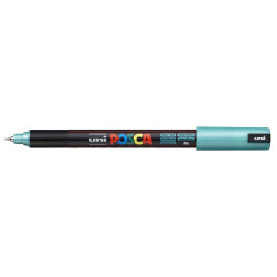 MARCADOR UNI-BALL POSCA PC-1MR PUNTA EXTRA FINA 0,7MM VERDE METALICO -M6-