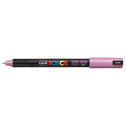 MARCADOR UNI-BALL POSCA PC-1MR PUNTA EXTRA FINA 0,7MM ROSA METALICO -M13-
