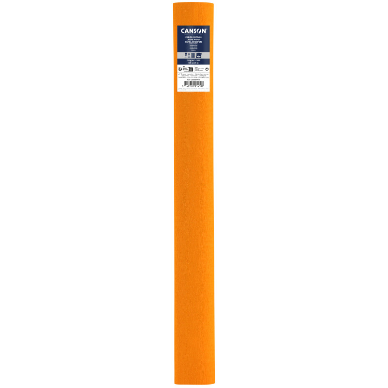 PAPEL CREPE 0,50X2,50M 60% AMARILLO CAPUCHINO CANSON