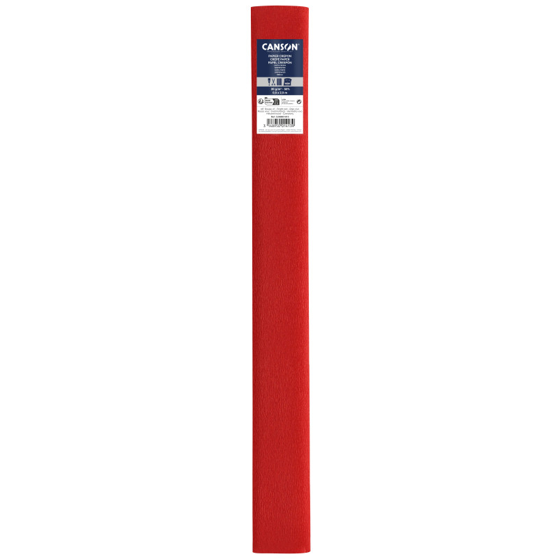PAPEL CREPE 0,50X2,50M 60% ROJO VIVO CANSON