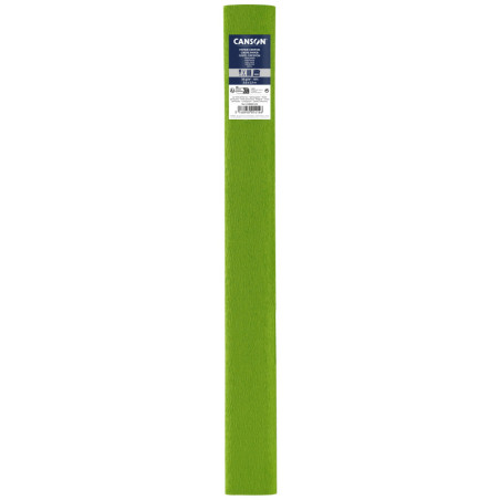 PAPEL CREPE 0,50X2,50M 60% VERDE PRIMAVERA CANSON