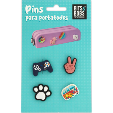 SET DE PINS PARA PORTATODO SILICONA 37762201 GRAFOPLAS25 1U