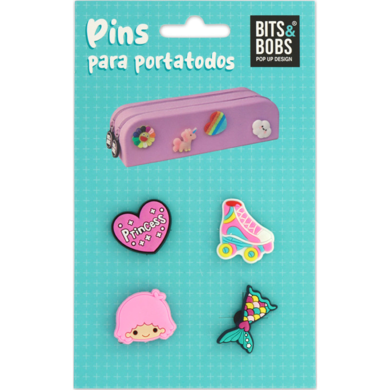 SET DE PINS PARA PORTATODO SILICONA 37762202 GRAFOPLAS25 1U