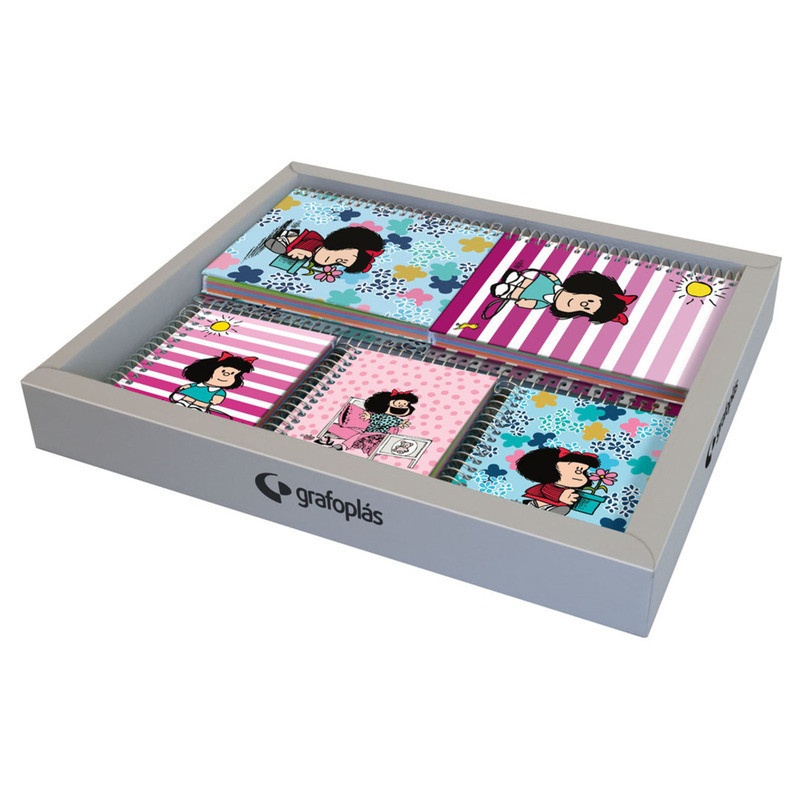 EXPOSITOR 12 CUADERNOS A6+A7 MAFALDA GRAFOPLAS24 70975931 (MIN 1U)