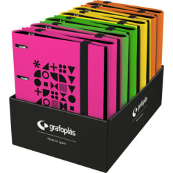 EXPOSITOR 12 CARPEBOOK A5 FORRADO B&B FLÚOR GRAFOPLAS24 70996200 (MIN 1U)