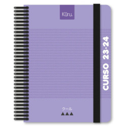 AGENDA ESCOLAR 23-24 A5 2D-P FORRADO KURU LAVANDA A5 GRAFOPLAS24 75141339 (MIN 13U)