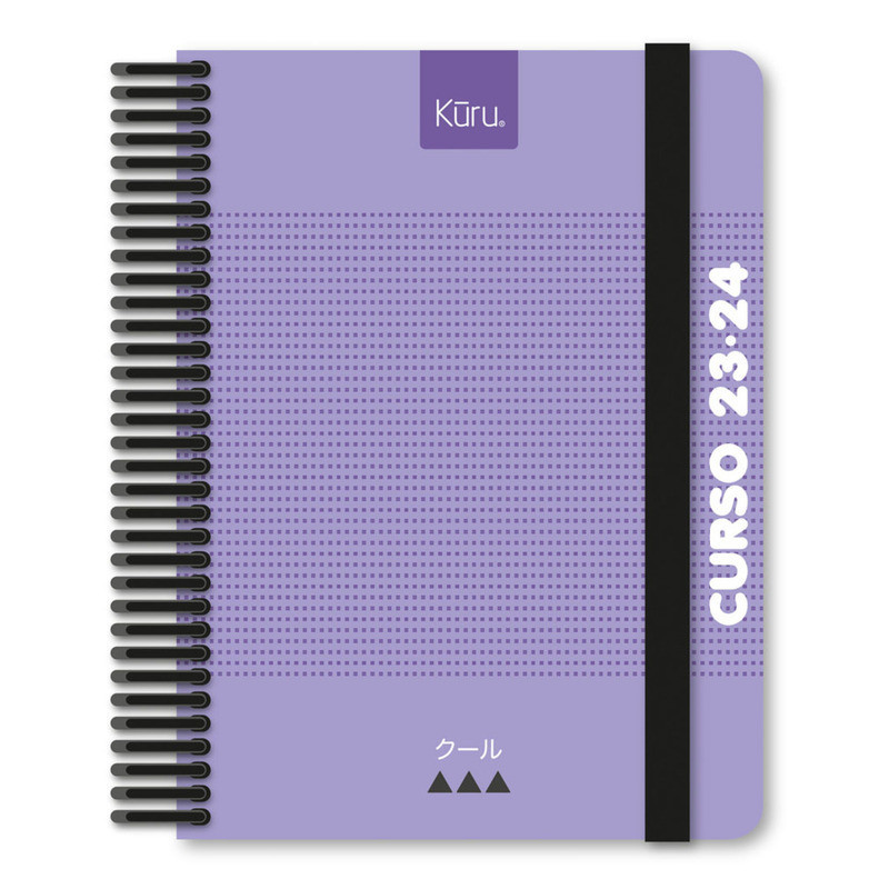 AGENDA ESCOLAR 23-24 A5 2D-P FORRADO KURU LAVANDA A5 GRAFOPLAS24 75141339 (MIN 13U)