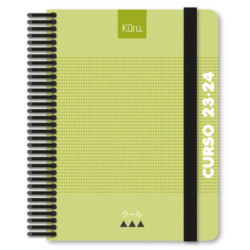 AGENDA ESCOLAR 23-24 A5 2D-P FORRADO KURU VERDE A5 GRAFOPLAS24 75141342 (MIN 13U)