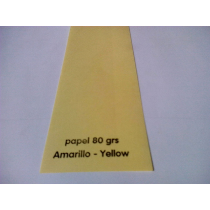 PAQUETE REPRO A-4 80G FABRISA AMARILLO CLARO (YELLOW) 100H