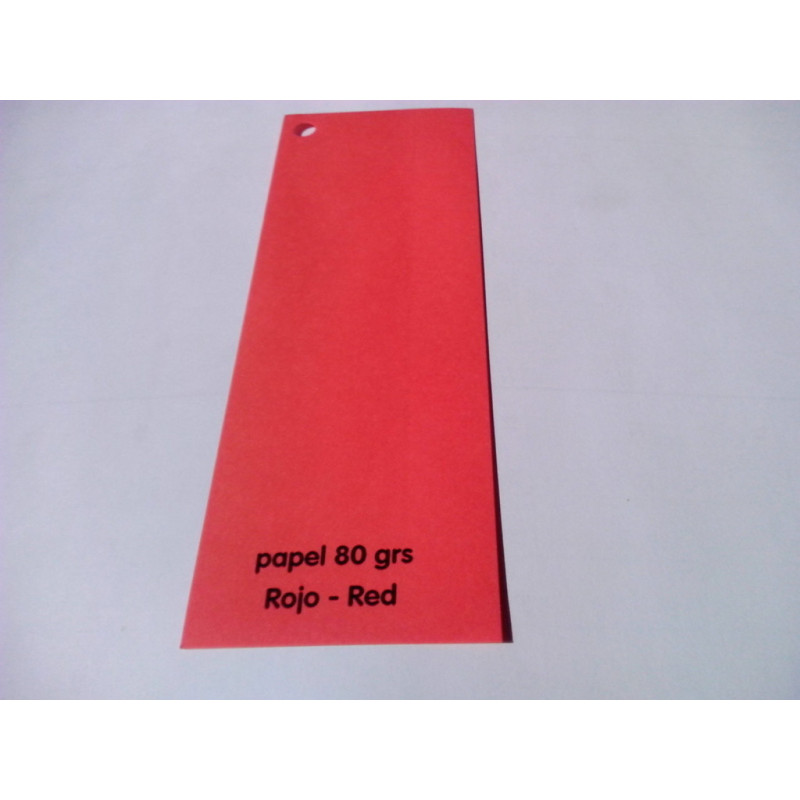 PAQUETE REPRO A-4 80G FABRISA ROJO (RED) 100H