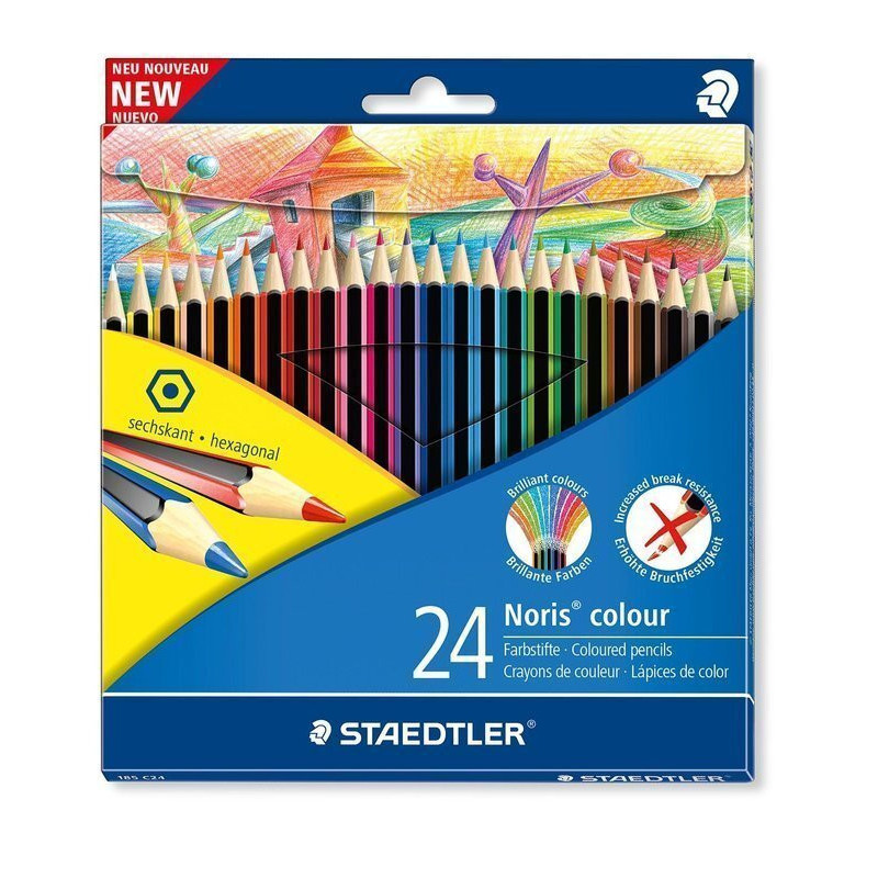 LAPIZ STAEDTLER CARTON 24C  RECICLADO WOPEX  185C24