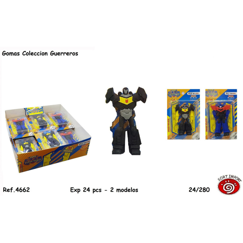 SET PAPELERIA SORT SERIE GUERREROS BLISTER SURTIDOS 2 MOD 4662 (24)