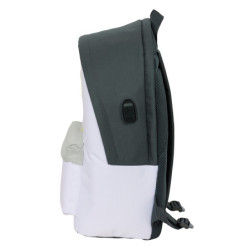MOCHILA DOBLE PARA PORTATIL 15,6"+USB REAL MADRID EQUIP. 25/26 SAFTA26 612554820 44X31 UNIDAD