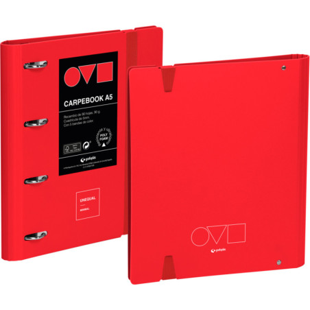 FOAM. CARPEBOOK 4O25 A5 UNEQUAL MINIMAL ROJO A5 ROJO GRAFOPLAS24 88110151 (MIN 2U)