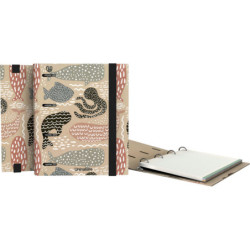 CARPEBOOK 4O25 A5 FORRADO UNINATURE BALLENAS A5 GRAFOPLAS24 88113004 (MIN 2U)