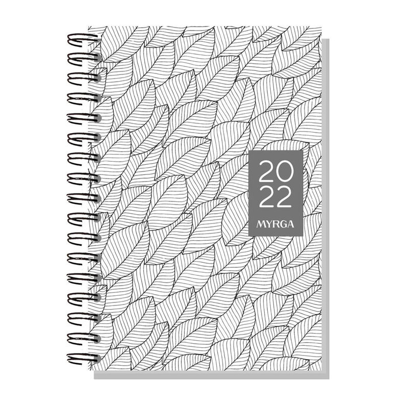 AGENDA MYRGA22 2022 24*16,5CM ESPIRAL SEMANA VISTA VERTICAL BLANCO 3925BL