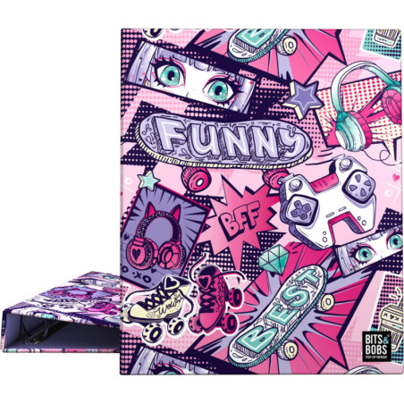 CARPETA ANILLAS 4D25MM A4 B&B MANGA A4 88142716 GRAFOPLAS25 2U