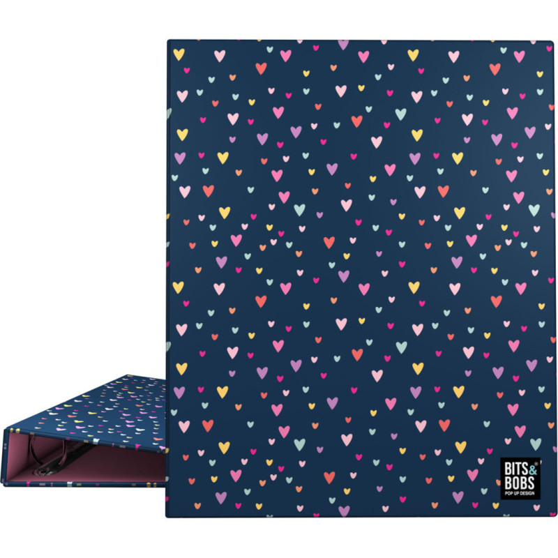 CARPETA ANILLAS 4D25MM A4 B&B HEARTS A4 88142722 GRAFOPLAS25 2U