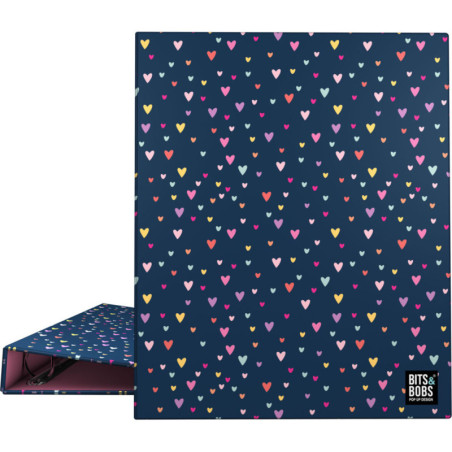 CARPETA ANILLAS 4D25MM A4 B&B HEARTS A4 88142722 GRAFOPLAS25 2U